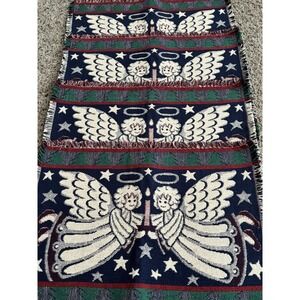 Christmas Angels Placemats Tapestry Set Of Four Used Once